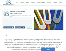 Tablet Screenshot of bouldersoundtherapy.com